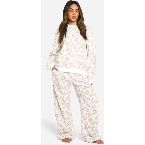 Ensemble Avec Sweat Léopard Et Jogging Large - 34 - boohoo - Modalova