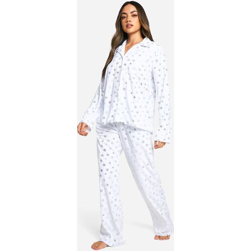 Ensemble De Pyjama Mé"Tall"isé À Imprimé Neige - 34 - boohoo - Modalova