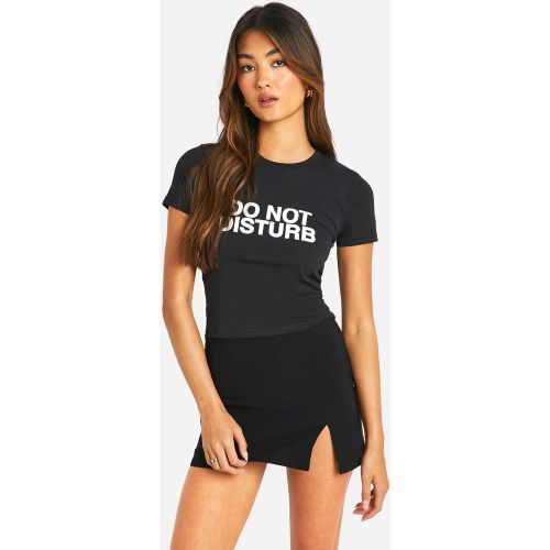 T-Shirt À Slogan Do Not Disturb - S - boohoo - Modalova