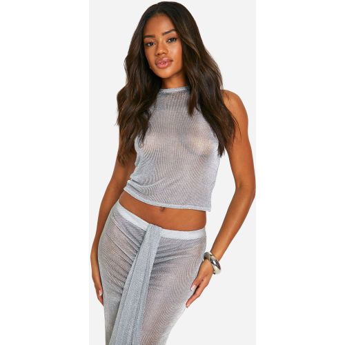 Top En Maille À Dos Nageur - 34 - boohoo - Modalova