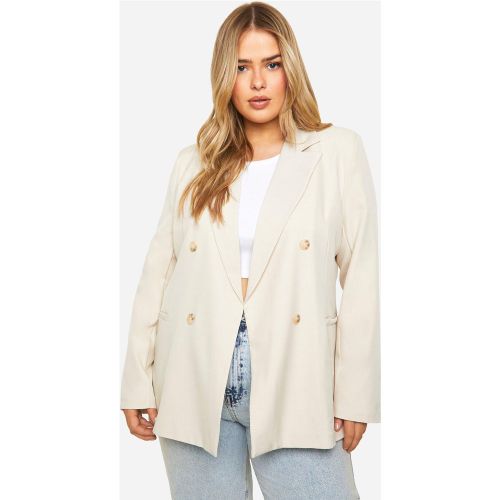 Grande Taille - Blazer Croisé - 52 - boohoo - Modalova