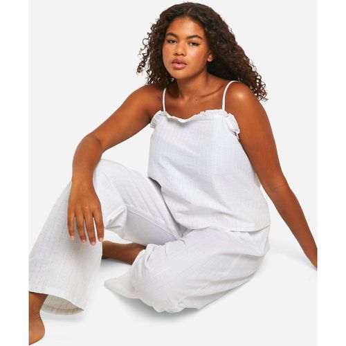 Grande Taille - Ensemble De Pyjama À Rayures Fines - 52 - boohoo - Modalova