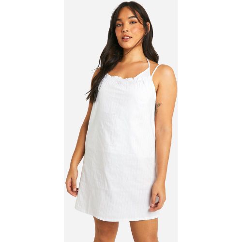 Grande Taille - Ensemble De Pyjama À Rayures Fines Et Short - 56 - boohoo - Modalova