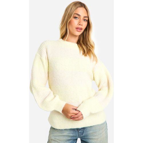Pull Rayé Oversize À Col Ras-Du-Cou - L - boohoo - Modalova