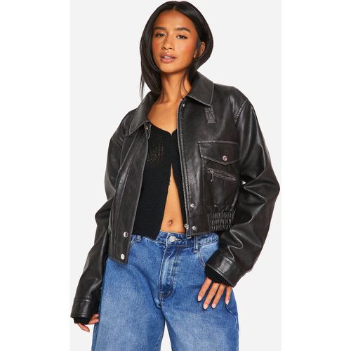 Petite" - Bomber Effet Vintage - 36 - boohoo - Modalova