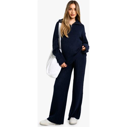 Maternité - Ensemble De Grossesse Oversize En Maille Douce Avec Pull Et Pantalon Large - 36 - boohoo - Modalova