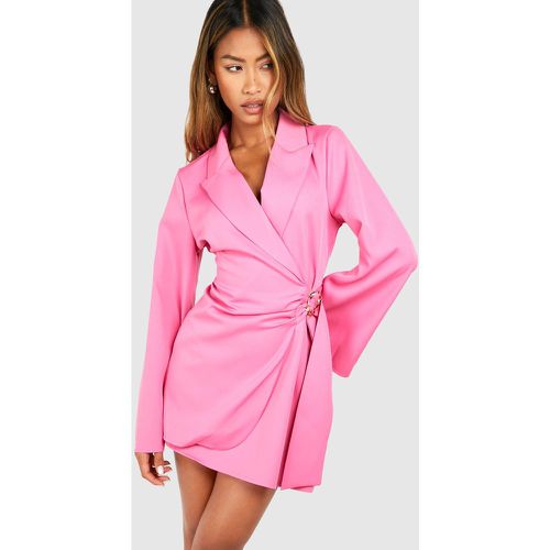 Robe Blazer Nouée À La Taille Avec Boucle - 42 - boohoo - Modalova