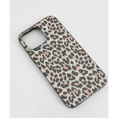 Coque De Téléphone À Imprimé Léopard - - Iphone 13 - boohoo - Modalova