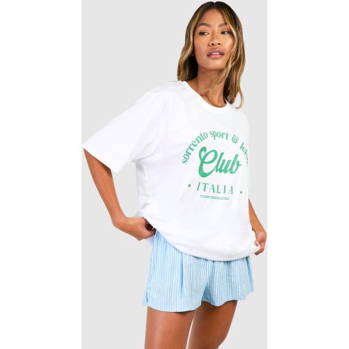 T-Shirt Oversize Imprimé - L - boohoo - Modalova