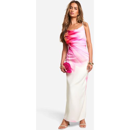 Robe Nuisette Satinée À Col Bénitier - 40 - boohoo - Modalova