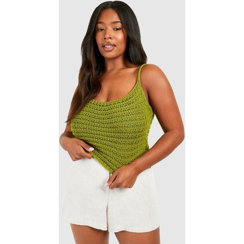 Grande Taille - Top En Maille À Bretelles - 44 - boohoo - Modalova