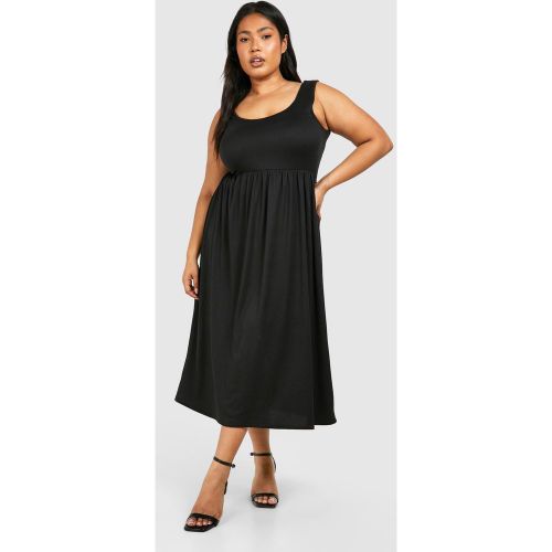Grande Taille - Robe Mi-Longue À Col Rond - 44 - boohoo - Modalova