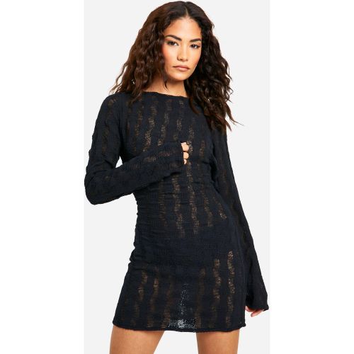 Petite" - Robe Dos Nu En Maille - M - boohoo - Modalova