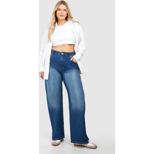 Grande Taille - Jean Boyfriend Déchiré - 44 - boohoo - Modalova