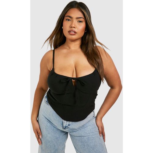 Grande Taille - Corset Froncé Sans Manches - 46 - boohoo - Modalova