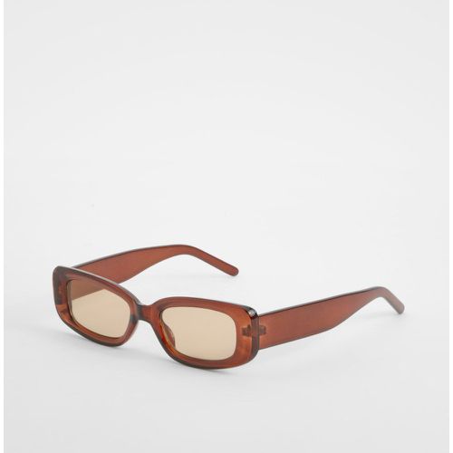 Lunettes De Soleil Oversize Carrées À Motif Écaille De Tortue - One Size - boohoo - Modalova