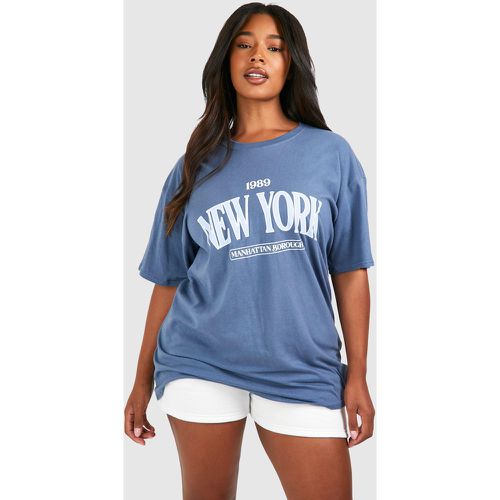 Grande Taille - T-Shirt À Imprimé New York 1989 - 44 - boohoo - Modalova