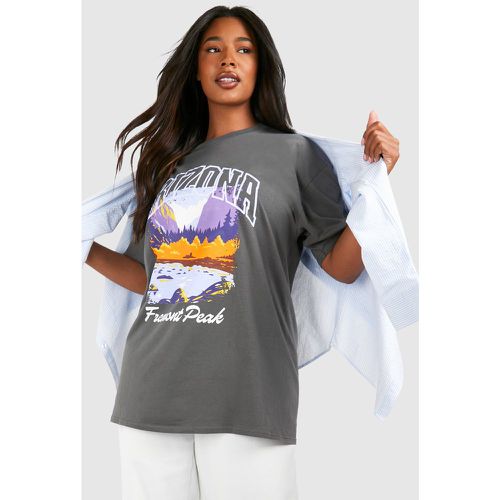 Plus" Arizona Peak Printed T-Shirt - boohoo - Modalova
