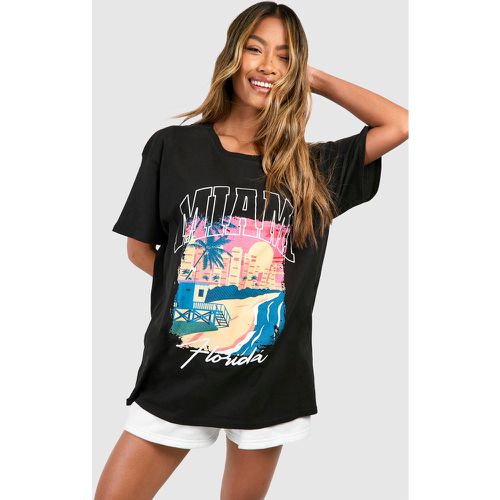 Miami Oversized T-Shirt - boohoo - Modalova