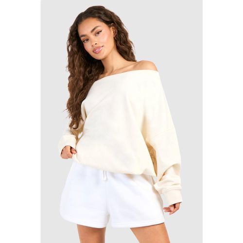 Sweat À Épaules Dénudées - Blanc Écru - S, Blanc Écru - boohoo - Modalova