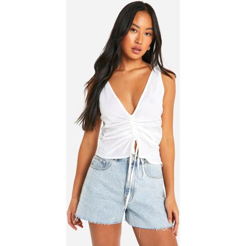 Gilet Froncé Sans Manches - 34 - boohoo - Modalova
