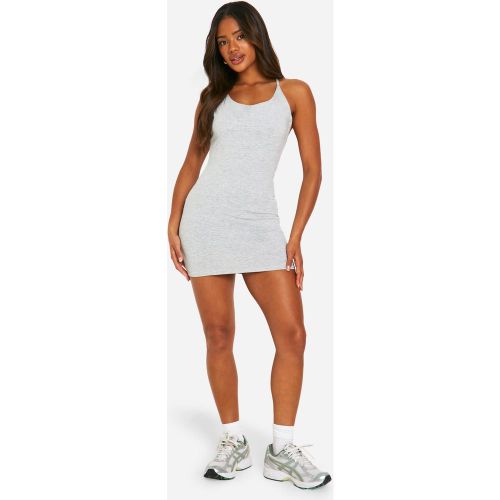 Robe Courte Basique En Coton À Bretelles Croisées - 36 - boohoo - Modalova