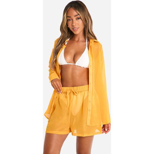 Chemise De Plage Boutonnée - M - boohoo - Modalova