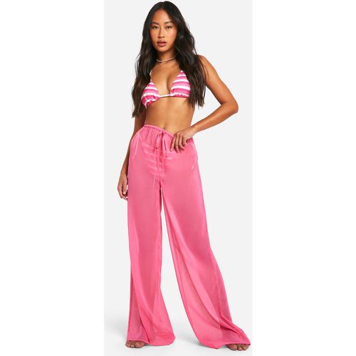 Pantalon De Plage Noué À Cordon De Serrage - M - boohoo - Modalova