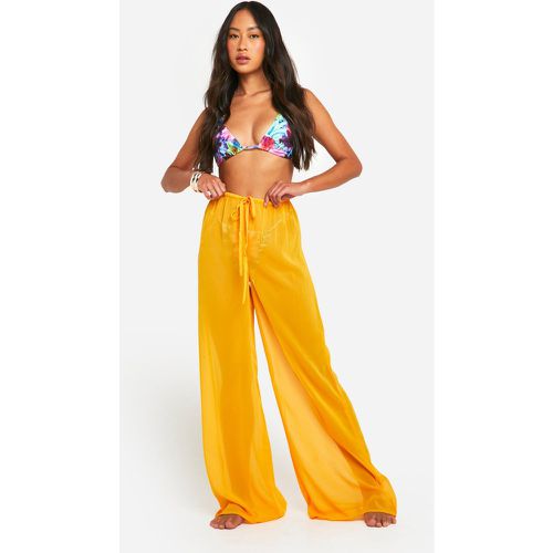 Pantalon De Plage Noué À Cordon De Serrage - M - boohoo - Modalova