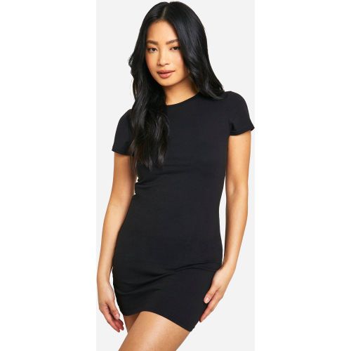 Petite" - Robe Moulante Basique À Col Ras Du Cou - 34 - boohoo - Modalova