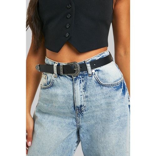 Ceinture À Boucle Western - One Size - boohoo - Modalova