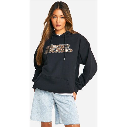 Sweat À Capuche Oversize À Imprimé Léopard - S - boohoo - Modalova