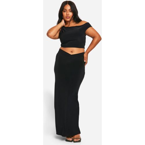 Grande Taille - Ensemble Avec Top À Épaules Dénudées Et Taille En V - 44 - boohoo - Modalova