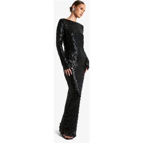 Robe Longue Pailletée À Dos Nu - 36 - boohoo - Modalova