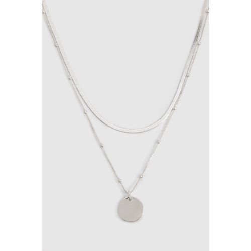 Collier À Pendentif é Et Chaînes - One Size - boohoo - Modalova