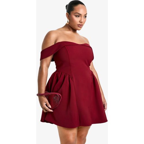 Grande Taille - Robe Patineuse À Épaules Dénudées - 56 - boohoo - Modalova