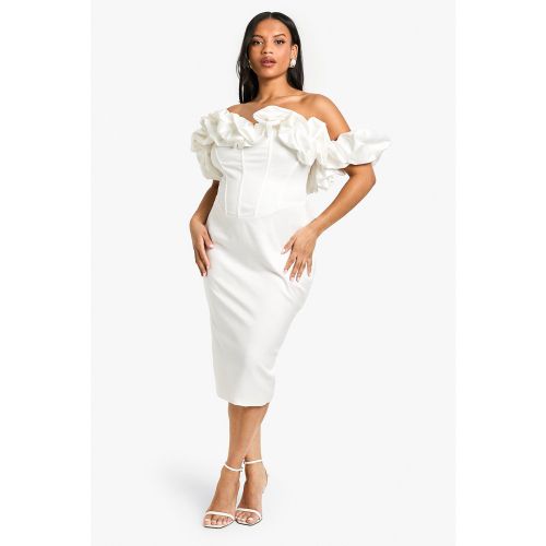 Grande Taille - Robe Mi-Longue À Épaules Dénudées - 44 - boohoo - Modalova