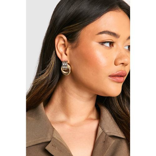 Boucles D'Oreilles Pendantes En Métal - One Size - boohoo - Modalova