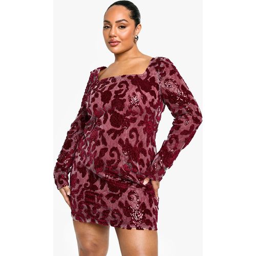 Grande Taille - Robe Moulante À Col Carré - 46 - boohoo - Modalova