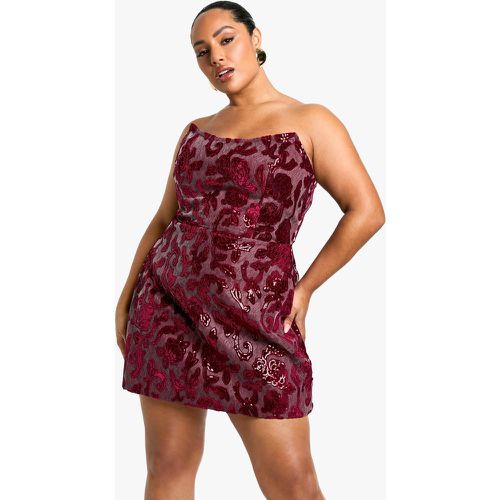 Grande Taille - Robe Bustier En Dentelle - 48 - boohoo - Modalova