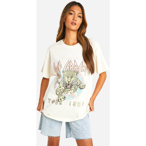 T-Shirt Oversize Imprimé Léopard - L - boohoo - Modalova