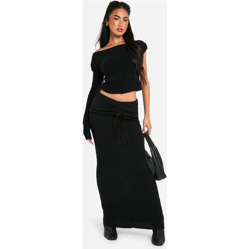 Ensemble Côtelé Avec Crop Top Et Jupe Longue - M - boohoo - Modalova