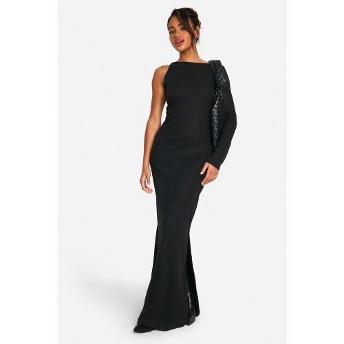 Robe Longue Côtelée À Découpes - 36 - boohoo - Modalova