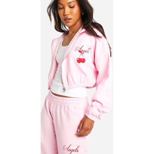 Sweat À Capuche Zippé Et Court - Xl - boohoo - Modalova