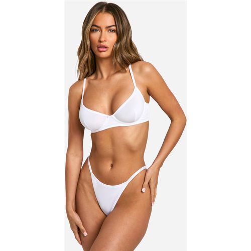 Culotte Basique - Blanc - M, Blanc - boohoo - Modalova