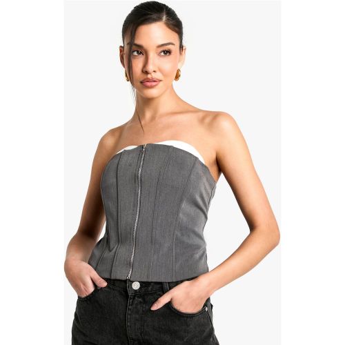 Corset Long Zippé - 34 - boohoo - Modalova