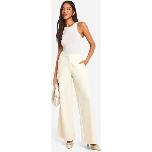 Pantalon De Costume Plissé Taille Haute - 34 - boohoo - Modalova