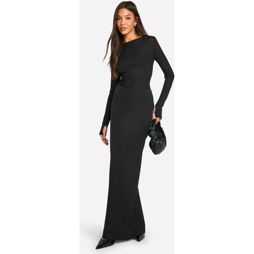 Robe Longue Taille Basse - 34 - boohoo - Modalova