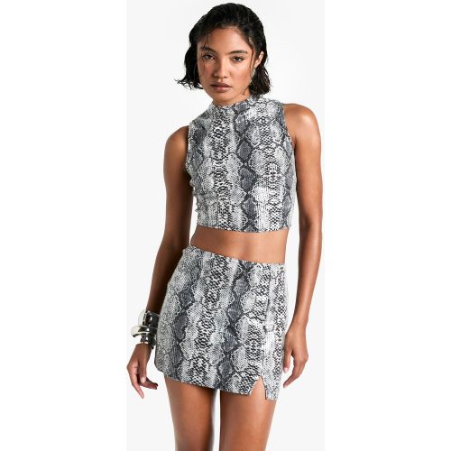 Tall" - Mini-Jupe À Paillettes - 38 - boohoo - Modalova