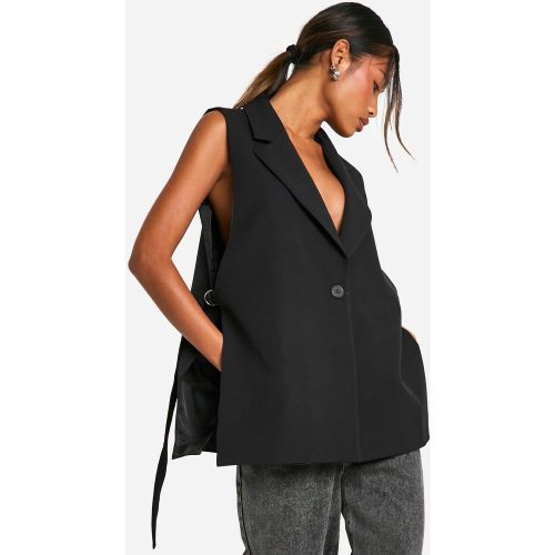 Gilet Long Noué Sans Manches - S - boohoo - Modalova